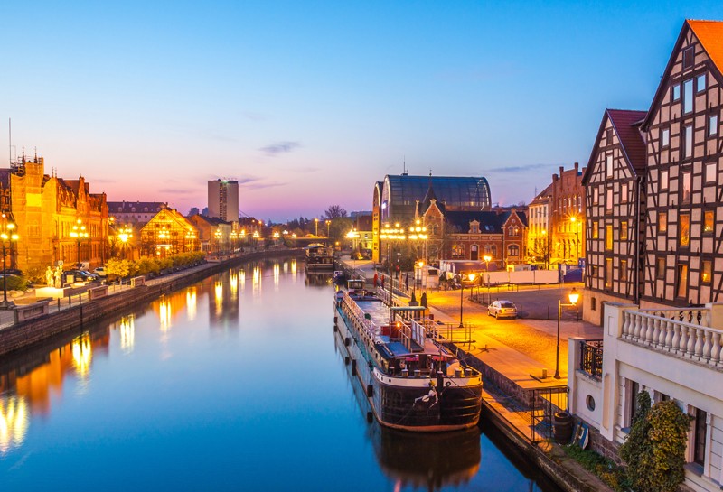 Widok miasta Bydgoszcz